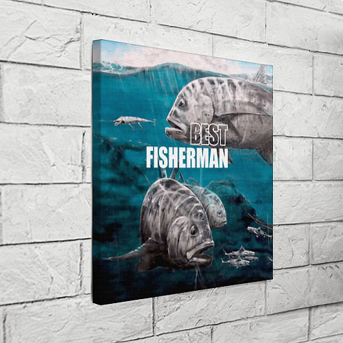 Картина квадратная Best fisherman / 3D-принт – фото 3