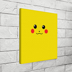 Холст квадратный Happy Pikachu, цвет: 3D-принт — фото 2