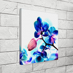 Холст квадратный Фиолетовая орхидея, цвет: 3D-принт — фото 2