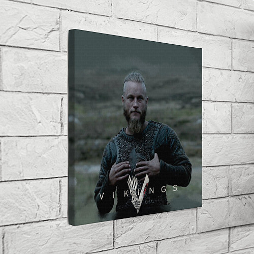 Картина квадратная Vikings: Ragnarr Lodbrok / 3D-принт – фото 3