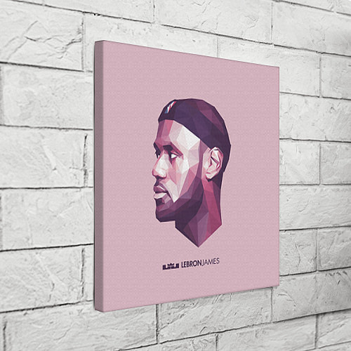 Картина квадратная LeBron James: Poly Violet / 3D-принт – фото 3