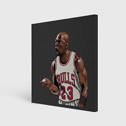 Холст квадратный Bulls 23: Jordan, цвет: 3D-принт