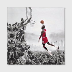 Холст квадратный Michael Jordan NBA, цвет: 3D-принт — фото 2