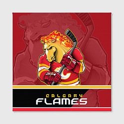 Холст квадратный Calgary Flames, цвет: 3D-принт — фото 2