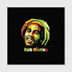 Холст квадратный Bob Marley Smile, цвет: 3D-принт — фото 2