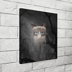 Холст квадратный Grumpy Cat, цвет: 3D-принт — фото 2