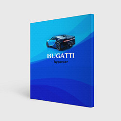 Холст квадратный Bugatti hypercar, цвет: 3D-принт