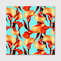 Холст квадратный Summer Flowers, цвет: 3D-принт — фото 2