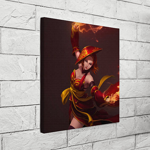 Картина квадратная Lina: Dragon Fire / 3D-принт – фото 3