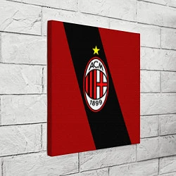 Холст квадратный Milan FC: Red Collection, цвет: 3D-принт — фото 2