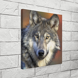 Холст квадратный Улыбка волка, цвет: 3D-принт — фото 2