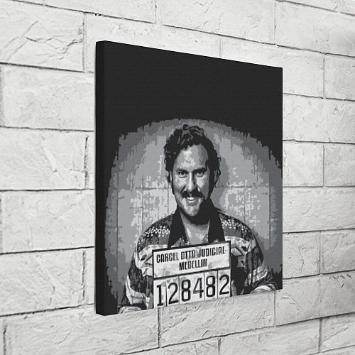 Картина квадратная Pablo Escobar: Smile / 3D-принт – фото 3