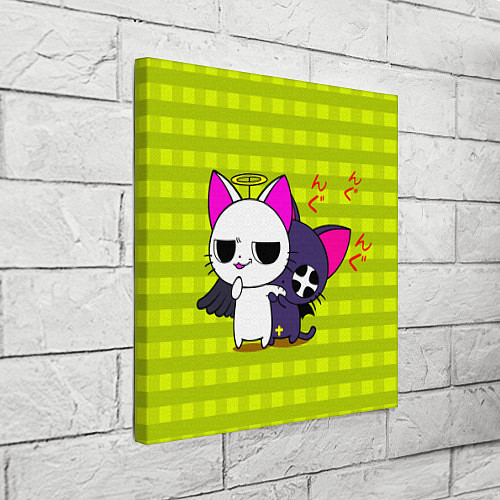 Картина квадратная Аниме котики / 3D-принт – фото 3