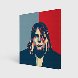 Холст квадратный Kurt Cobain цвета 3D-принт — фото 1