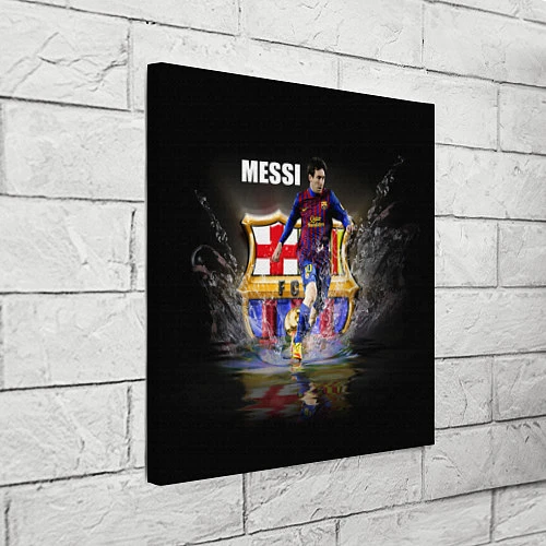 Картина квадратная Messi FCB / 3D-принт – фото 3