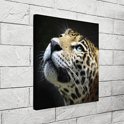 Холст квадратный Хищный леопард, цвет: 3D-принт — фото 2