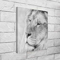 Холст квадратный Мудрый лев, цвет: 3D-принт — фото 2