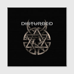 Холст квадратный Disturbed Logo, цвет: 3D-принт — фото 2