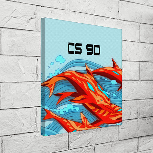 Картина квадратная CS GO: AR Style / 3D-принт – фото 3