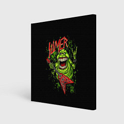 Холст квадратный Slayer Slimer, цвет: 3D-принт