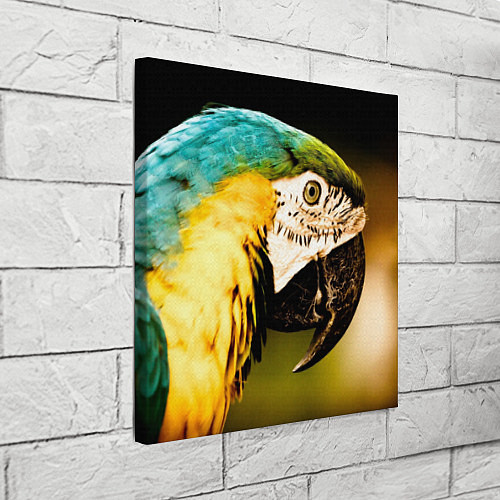Картина квадратная Улыбка попугая / 3D-принт – фото 3