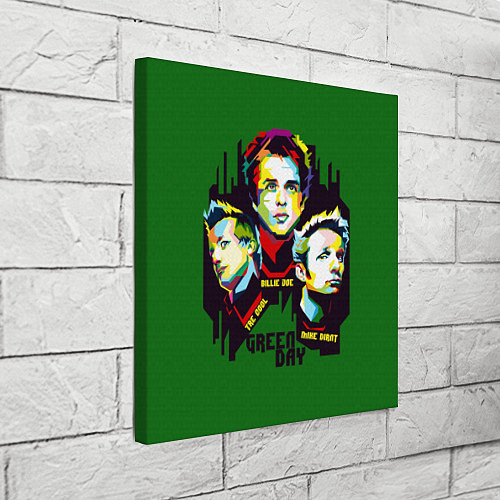Картина квадратная Green Day: Trio / 3D-принт – фото 3