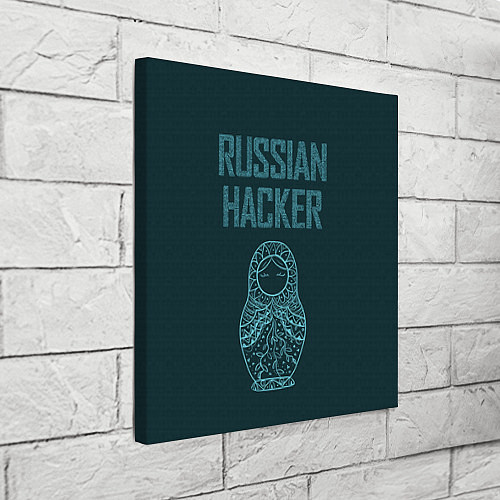 Картина квадратная Русский хакер / 3D-принт – фото 3