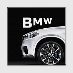 Холст квадратный BMW: White Style, цвет: 3D-принт — фото 2