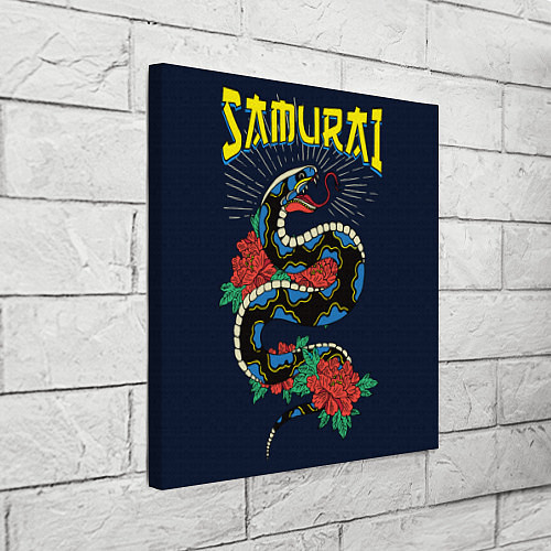 Картина квадратная Samurai Snake / 3D-принт – фото 3