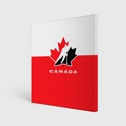 Холст квадратный Canada Team, цвет: 3D-принт