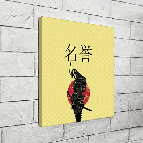 Картина квадратная Японский самурай (честь) / 3D-принт – фото 3