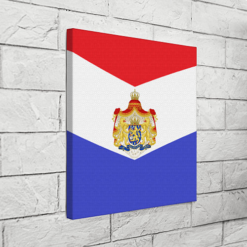Картина квадратная Флаг и герб Голландии / 3D-принт – фото 3
