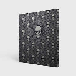 Холст квадратный Black Milk: Skulls, цвет: 3D-принт