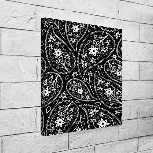 Картина квадратная Black cucumber pattern / 3D-принт – фото 3