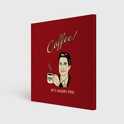 Картина квадратная Coffee: it's damn fine