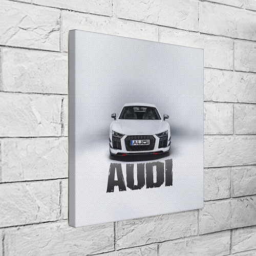 Картина квадратная Audi серебро / 3D-принт – фото 3