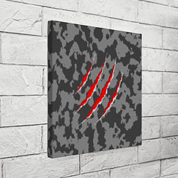 Холст квадратный Камуфляж Егеря, цвет: 3D-принт — фото 2