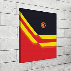 Холст квадратный Man United FC: Red style, цвет: 3D-принт — фото 2