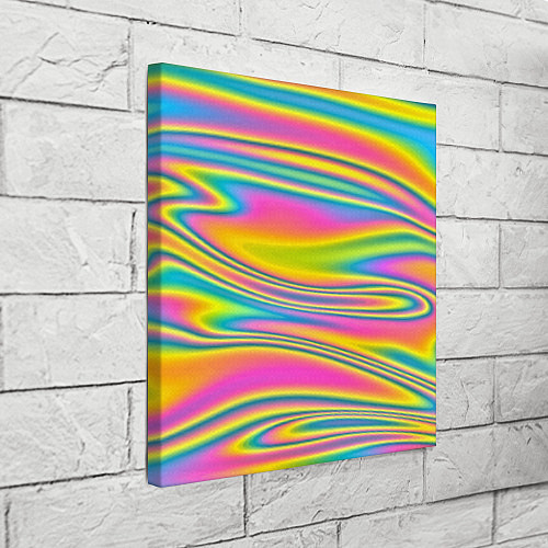 Картина квадратная Абстрактные разводы цвета / 3D-принт – фото 3
