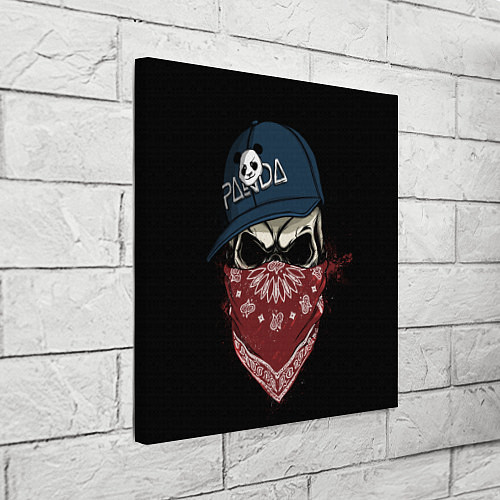 Картина квадратная Bandit Skull / 3D-принт – фото 3