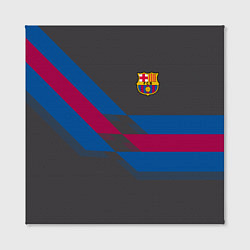 Холст квадратный Barcelona FC: Dark style, цвет: 3D-принт — фото 2