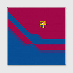 Холст квадратный Barcelona FC: Blue style, цвет: 3D-принт — фото 2