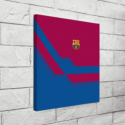 Картина квадратная Barcelona FC: Blue style / 3D-принт – фото 3