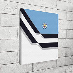Холст квадратный Manchester City FC: White style, цвет: 3D-принт — фото 2
