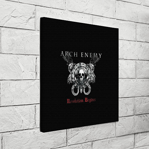 Картина квадратная Arch Enemy: Revolution Begins / 3D-принт – фото 3
