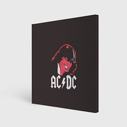 Холст квадратный AC/DC Devil, цвет: 3D-принт