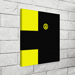 Холст квадратный BVB FC: Black style, цвет: 3D-принт — фото 2