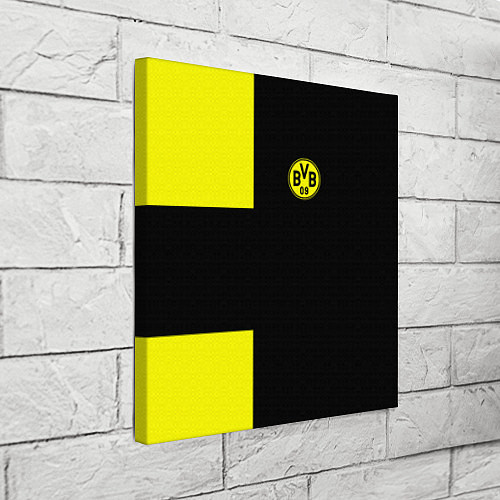 Картина квадратная BVB FC: Black style / 3D-принт – фото 3