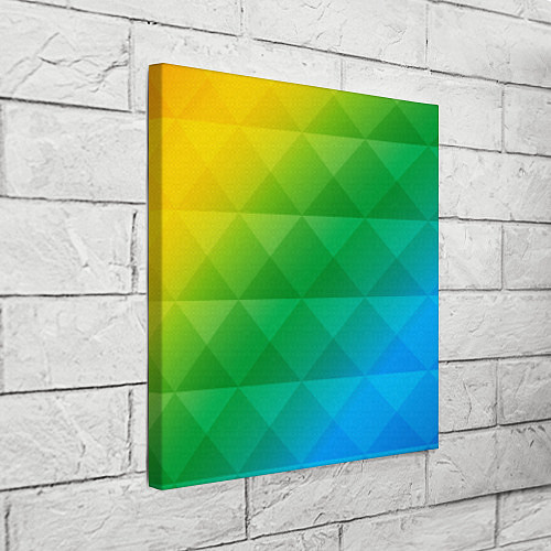 Картина квадратная Colored wall / 3D-принт – фото 3