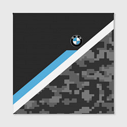 Холст квадратный BMW: Pixel Military, цвет: 3D-принт — фото 2
